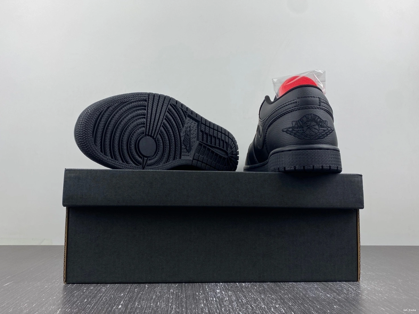 Low Air Jordan 1 553558-091 'Triple Black' 0324